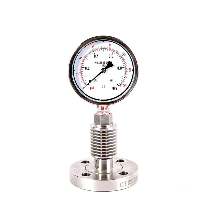 Y-M-serie alle roestvrijstalen sanitaire steriele diafragmedrukmeters